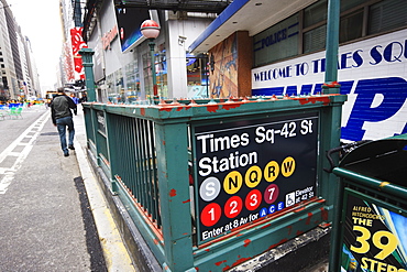 Times Square Subway station, Midtown, Manhattan, New York City, New York, United States of America, North America