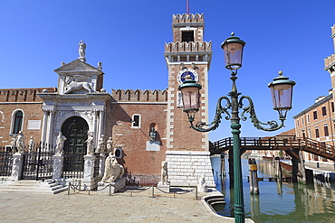 The Porta Magna, Arsenal, Venice, UNESCO World Heritage Site, Veneto, Italy, Europe