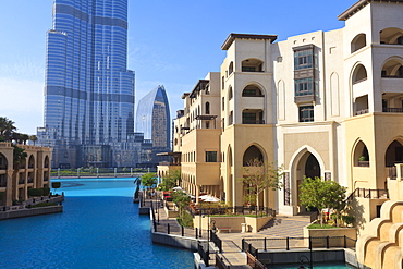 The Palace Hotel and Burj Khalifa, Downtown, Dubai, United Arab Emirates, Middle East