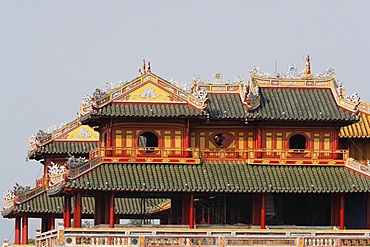 Morning gate, Ngo Mon Gate, main entrance to the Imperial Palace, The Imperial City (Hoang Thanh), UNESCO World Heritage Site, Hue, Vietnam, Indochina, Southeast Asia, Asia