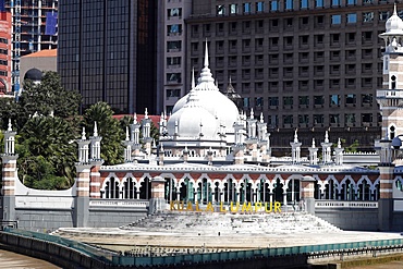 Jamek Mosque (Masjid Jamek Sultan Abdul Samad), Kuala Lumpur, Malaysia, Southeast Asia, Asia