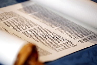 Torah scroll used in the ritual of Torah reading during Jewish prayers, Italy, Europe