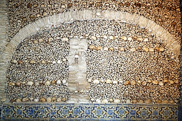 Chapel of Bones, Royal Church of St. Francis, Evora, Alentejo, Portugal, Europe