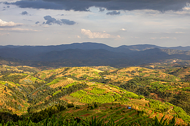 Hills in western Rwanda, Africa