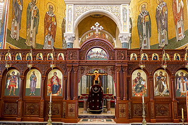 Easter Week celebration in Saint Paul Melkite (Greek Catholic) Cathedral, Harissa, Lebanon, Middle East