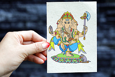 The Hindu deity Ganesh (Ganapati), the Hindu elephant god, Dubai, United Arab Emirates, Middle East