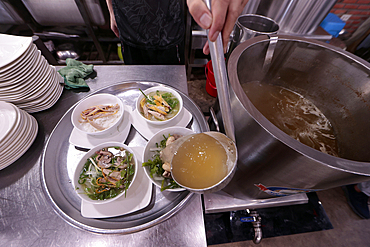 Pho Ga (Vietnamese chicken noodle soup), popular restaurant, Vung Tau, Vietnam, Indochina, Southeast Asia, Asia