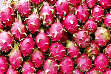 Dragon fruit for sale at local market, Ho Chi Minh City, Vietnam, Indochina, Southeast Asia, Asia