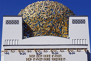 The Secession building designed by Joseph Maria Olbrich in 1897. Art Nouveau. Vienna. Austria.