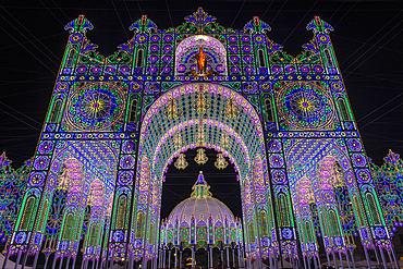 Illuminations in Scorrano, Puglia, Italy, Europe