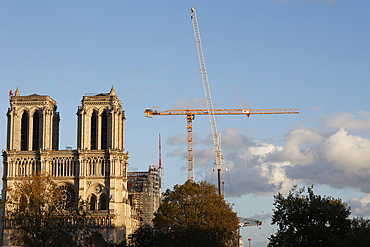 Restoration of Notre Dame cathedral, Paris, France