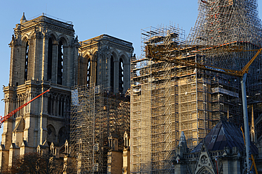 Restoration of Notre Dame Cathedral, Paris, France