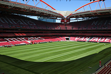 Benfica football stadium. official playground of FC Benfica. Lisbon. Portugal.