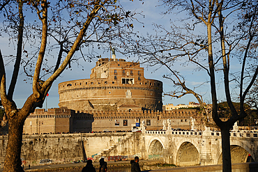 Castel Sant’Angelo and bridge in Rome, Italy