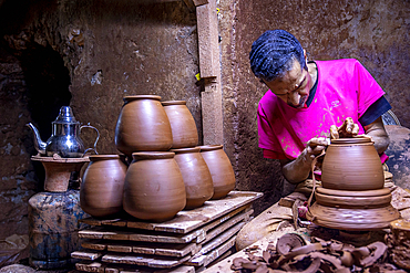 Potter at work in Safi, Morocco