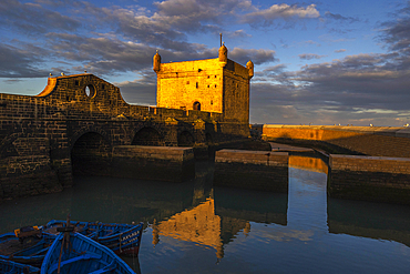 Harbour sqala at dawn, Essaouira, Morocco