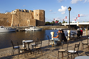 Old port canal and kasbah wall, Bizerte, Tunisia, North Africa, Africa