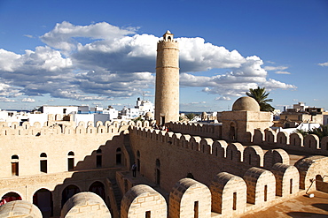 Ribat, monastic fortress viewed from the roof, Medina, Sousse, Tunisia, North Africa, Africa