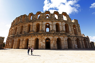 Roman amphitheatre, El Jem, UNESCO World Heritage Site, Tunisia, North Africa, Africa