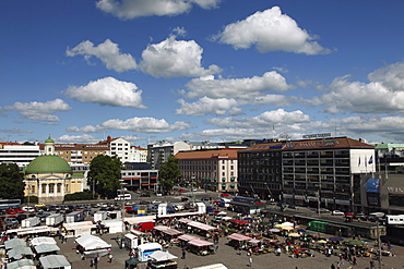 Kauppatori Square (Market Square), Turku, Western Finland, Finland, Scandinavia, Europe