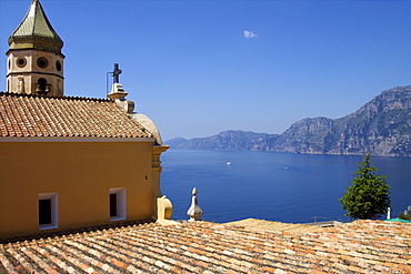 The church San Luca in Praiano, Amalfi Coast, UNESCO World Heritage Site, Campania, Italy, Europe