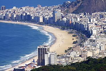 View over Copacabana, Rio de Janeiro, Brazil, South America