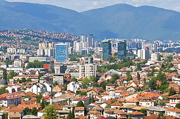 View over the town of Sarajevo, Bosnia-Herzegovina, Europe