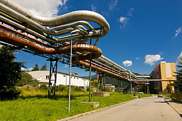 Old heating pipelines, Liptovsky Mikulas, High Tatras, Slovakia, Europe