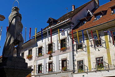 Statue in the town of Sofja Loka, Slovenia, Europe