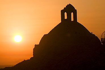 The fortified Ark of Bukhara at sunset, Bukhara, Uzbekistan, Central Asia