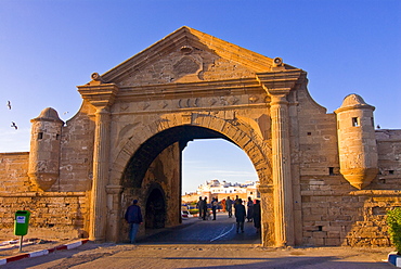 Entrance gate of the coastal city of Essaouira, UNESCO World Heritage Site, Morocco, North Africa, Africa