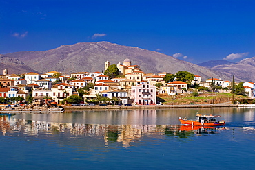 The harbor of Galaxidi, Greece, Europe