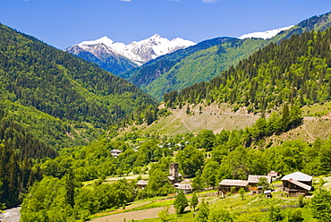 Wonderful mountain scenery of Svanetia, Georgia, Caucasus, Central Asia, Asia