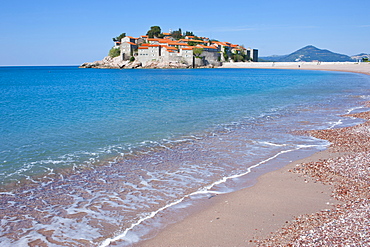 Sveti Stefan, seaside resort in western Montenegro, Europe