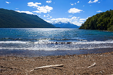 Beautiful mountain lake in the Los Alerces National Park, Chubut, Patagonia, Argentina, South America