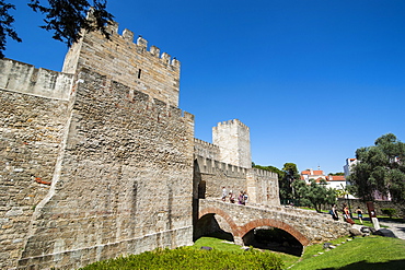 Castelo de Sao Jorge, Lisbon, Portugal, Europe