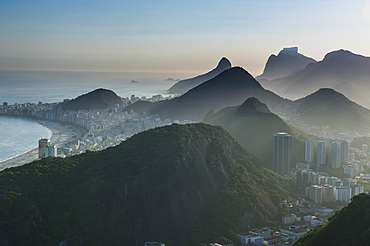 View from the Sugarloaf, Rio de Janeiro, Brazil, South America 