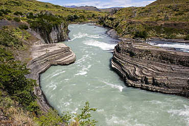 Rio Paine in the Torres del Paine National Park, Patagonia, Chile, South America 