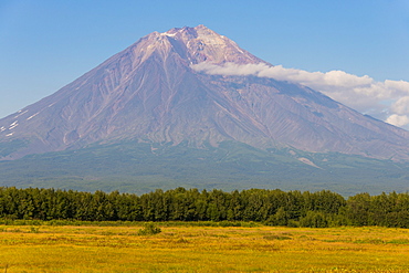 Avachinskaya Sopka volcano near Petropavlovsk-Kamchatsky, Kamchatka, Russia, Eurasia