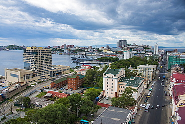 View over Vladivostok, Russia, Eurasia