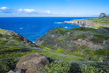 The rugged coastline of western Maui, Hawaii, United States of America, Pacific