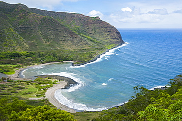 Halawa Bay on the island of Molokai, Hawaii, United States of America, Pacific