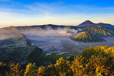 Mount Bromo volcanic crater at sunrise, Bromo Tengger Semeru National Park, Java, Indonesia, Southeast Asia, Asia