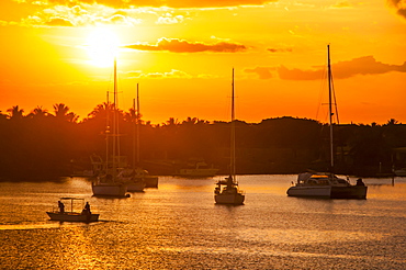 The harbour of Nadi, Viti Levu, Fiji, Pacific