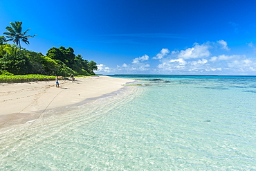 Little island with a white sand beach in Haapai, Haapai Islands, Tonga, South Pacific, Pacific