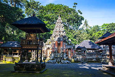 Buddhist temple in the Monkey Forest, Ubud, Bali, Indonesia,Southeast Asia, Asia