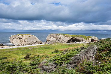 Huge arch in the Natural Bridges State Park, Newfoundland, Canada, North America