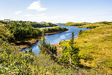 Beautiful pond near Port aux Basques, Newfoundland, Canada, North America