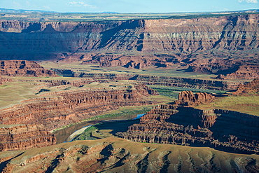 View over the canyonlands and the Colorado River from the Dead Horse State Park, Utah, United States of America, North America