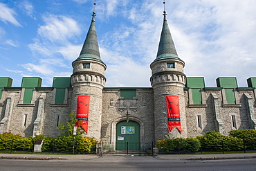 The towers of the Quebec City Armoury in Quebec City, Quebec, Canada, North America